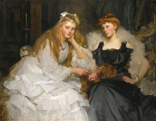 James Jebusa Shannon - Portraits Of Lorna And Dorothy Bell Daughters Of W Heward Bell Esq.webp