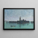 San Giorgio Maggiore depuis la lagune au clair de lune, Venise - James Jebusa Shannon — gerahmtes Bild an der Wand
