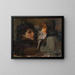 Die Frau und das Mädchen des Künstlers - James Jebusa Shannon — gerahmtes Bild an der Wand