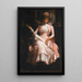 Die rosa Seidenrobe - James Jebusa Shannon — gerahmtes Bild an der Wand
