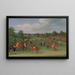 Epsom-Rennen, Startvorbereitung - James Pollard — gerahmtes Bild an der Wand