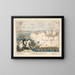 Bombardement von Vera Cruz - James S Baillie — gerahmtes Bild an der Wand