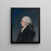 George Washington - James Sharples — gerahmtes Bild an der Wand