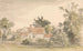 Cottages und Bäume mit Zaun - James Stark — Ansicht des Kunstwerks