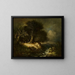 Landschaftsbild mit Weg und Fluss - James Stark — gerahmtes Bild an der Wand