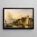 Lambeth vom Fluss in Richtung Westminster-Brücke - James Stark — gerahmtes Bild an der Wand