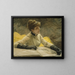 Bewunderung eines Portfolios - James Tissot — gerahmtes Bild an der Wand