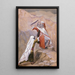 Moses zerbricht die Tafeln der Zehn Gebote - James Tissot — gerahmtes Bild an der Wand