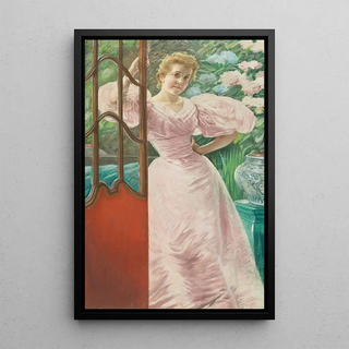 James Tissot - Portrait Of A Young Woman In A Conservatory.webp