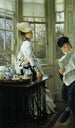 Lesung der Nachrichten - James Tissot — Ansicht des Kunstwerks