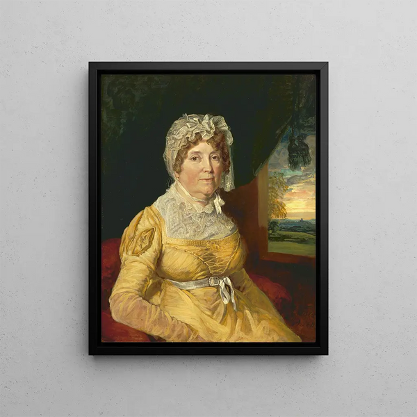 Eine unbekannte Frau - James Ward — gerahmtes Bild an der Wand