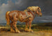 Cheshunt, das Shire-Arbeitspferd, Elefant in einer weiten Landschaft - James Ward — Ansicht des Kunstwerks