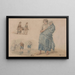 Frauen schottischer Bauern - James Ward — gerahmtes Bild an der Wand