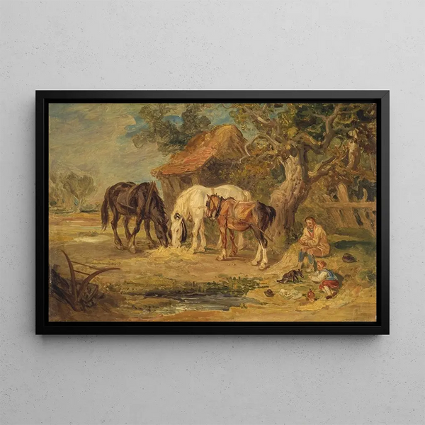 Das Mittagessen - James Ward — gerahmtes Bild an der Wand
