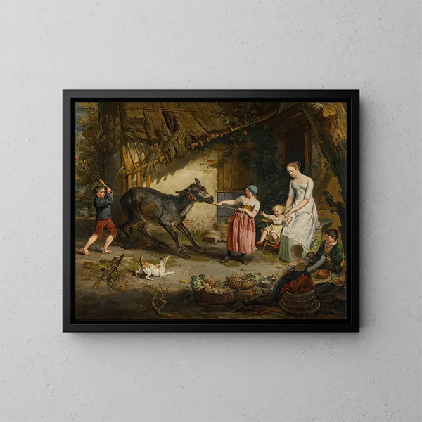 L'âne obstiné - James Ward — gerahmtes Bild an der Wand