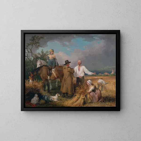 Die Mähdrescher - James Ward — gerahmtes Bild an der Wand