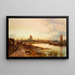 Vue de Dordrecht avec Grote Kerk - James Webb — gerahmtes Bild an der Wand