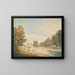 Das Buckingham-Palast vom St. James Park aus - James Wilcox — gerahmtes Bild an der Wand