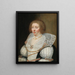 Portrait de Cornelia Grijp Les armoiries de la famille Grijp tissées dans son col - Jan Anthonisz van Ravesteyn — gerahmtes Bild an der Wand