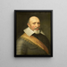 Portrait eines Offiziers - Jan Anthonisz van Ravesteyn — gerahmtes Bild an der Wand