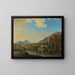 Landschaft mit Bergen - Jan Asselijn — gerahmtes Bild an der Wand