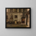 Hof des Hauses von Christoffel Plantin - Jan August Hendrik Leys — gerahmtes Bild an der Wand