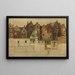 Maisons du vieux Anvers, Handschoenmarkt - Jan August Hendrik Leys — gerahmtes Bild an der Wand