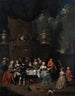 Gartenparty vor einem Schloss - Jan Baptist Lambrechts — Ansicht des Kunstwerks