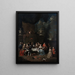 Gartenparty vor einem Schloss - Jan Baptist Lambrechts — gerahmtes Bild an der Wand