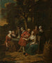 Szene im Garten - Jan Baptist Lambrechts — Ansicht des Kunstwerks