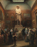 der Ausstellung des Gipsmodells der Statue von Rembrandt bei der Ausstellung der Kunstwerke lebender Meister an der Königlichen Akademie der Schönen Künste in Amsterdam im Jahr 1848 - Jan Baptist Tetar van Elven — Ansicht des Kunstwerks