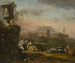 Landschaft im römischen Stil mit Hirten - Jan Baptist Weenix — Ansicht des Kunstwerks