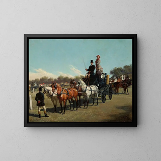 Jan Bogumi Rosen - Contest of carriages at the Ujazw Castle square.webp