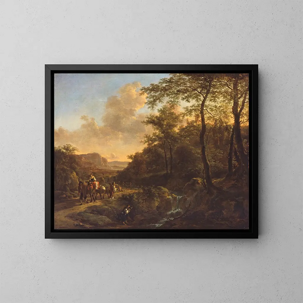 Szene der römischen Landschaft - Jan Both — gerahmtes Bild an der Wand