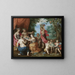 Ein Bacchanal mit Ceres, Bacchus und Venus - Jan Brueghel der Jüngere — gerahmtes Bild an der Wand