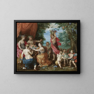 Jan Brueghel the Younger - A Bacchanal With Ceres Bacchus And Venus.webp