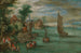 Ein Flusslandschaft mit Fährschiffen und Segelbooten - Jan Brueghel der Jüngere — Ansicht des Kunstwerks