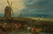 Landschaftsbild erweitert mit Reisenden vor einem Windmühle - Jan Brueghel der Jüngere — Ansicht des Kunstwerks
