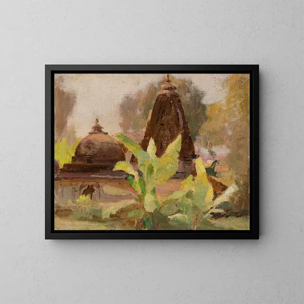 Tempel Jain von Ahmedabad - Jan Cybis — gerahmtes Bild an der Wand