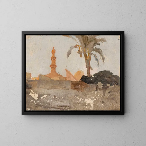 Kairo, auf der Reise nach Ägypten - Jan Cybis — gerahmtes Bild an der Wand
