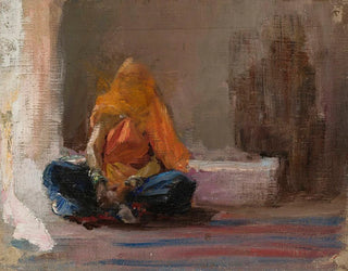 Jan Cigliski - Hindu woman From the journey to India.webp