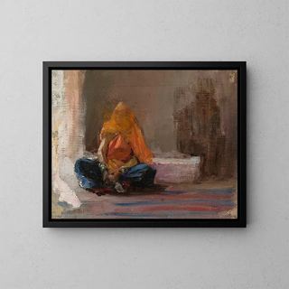 Jan Cigliski - Hindu woman From the journey to India.webp