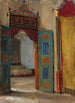 Innenansicht des Palastes der Khane in Bakhchisaray aus der Reise nach Krim - Jan Cybis — Ansicht des Kunstwerks