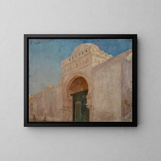 Jan Cigliski - Kairouan Entrance to the Mosque of the Barber.webp
