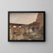 Tempel von Karnak von Amon während der Reise nach Ägypten - Jan Cybis — gerahmtes Bild an der Wand