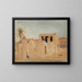 Bank von Luxor am Nil, aus der Reise nach Ägypten - Jan Cybis — gerahmtes Bild an der Wand