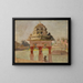 Tempel von Madras mit dem heiligen Becken - Jan Cybis — gerahmtes Bild an der Wand