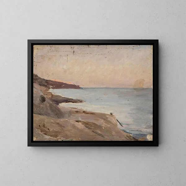 Meereslandschaft in Yalta, von der Reise nach Krim - Jan Cybis — gerahmtes Bild an der Wand