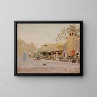 Jan Cigliski - Marketplace in Bukhara From the journey to Turkestan.webp