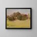Landschaft des Berglands auf der Reise nach Indien - Jan Cybis — gerahmtes Bild an der Wand